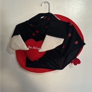 Valentine themed porch goose outfits